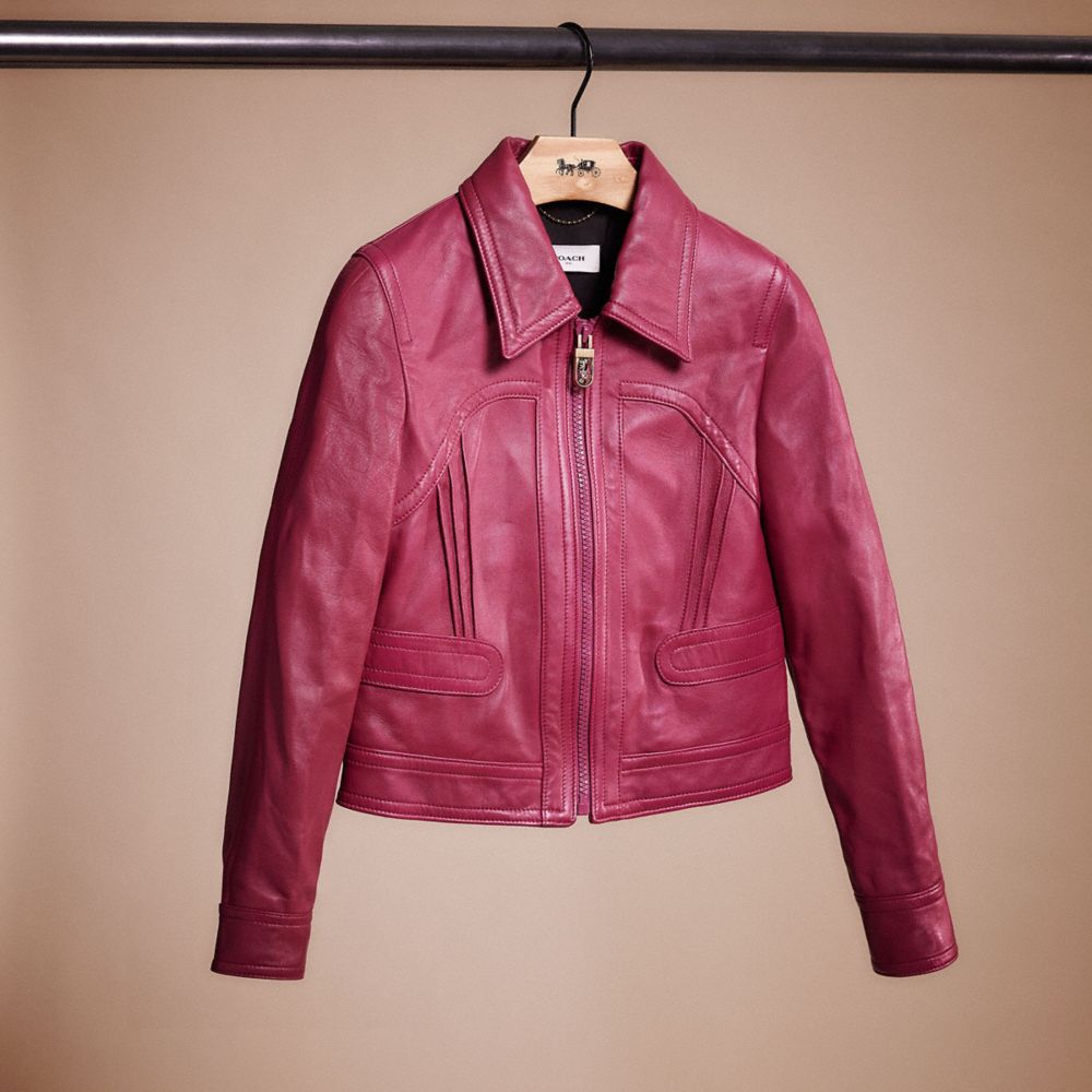 Restored Cropped Leather Blouson