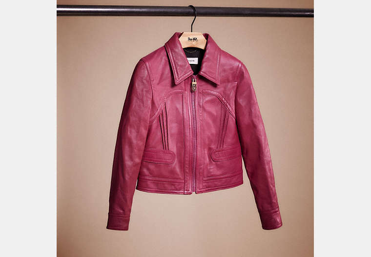 Restored Cropped Leather Blouson