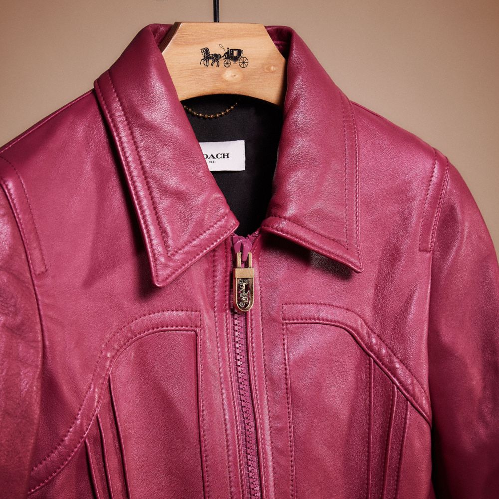 Restored Cropped Leather Blouson | COACH®