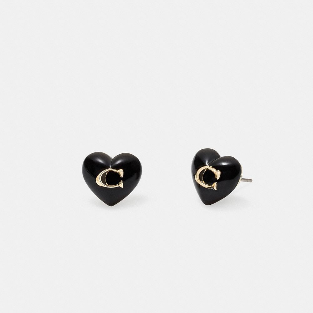 Signature Heart Stud Earrings COACH®