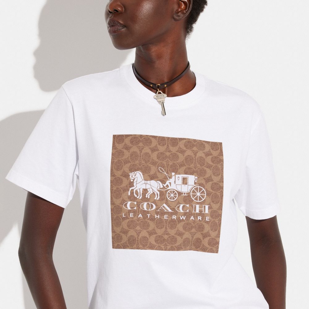 coach シグネチャー Tシャツ Lサイズ - Tシャツ/カットソー(半袖/袖なし)