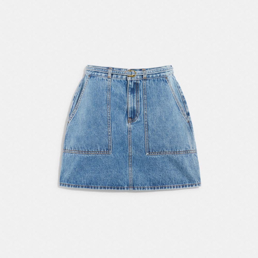COACH® Denim Skirt