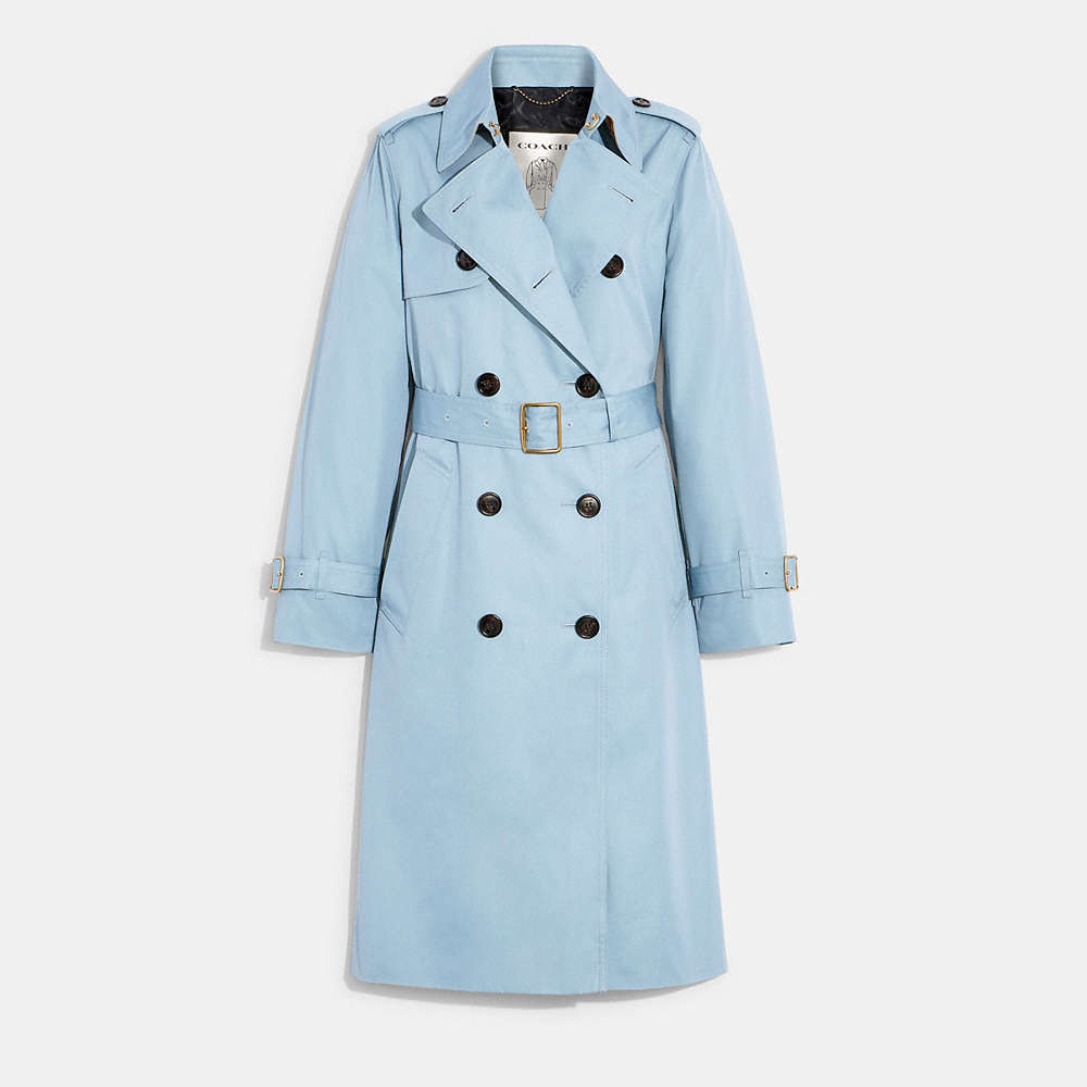 Coach Trench In Blue