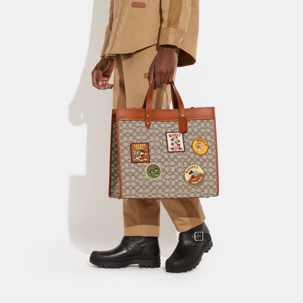 COACH® | Disney X Coach Field Tote 40 In Signature Textile