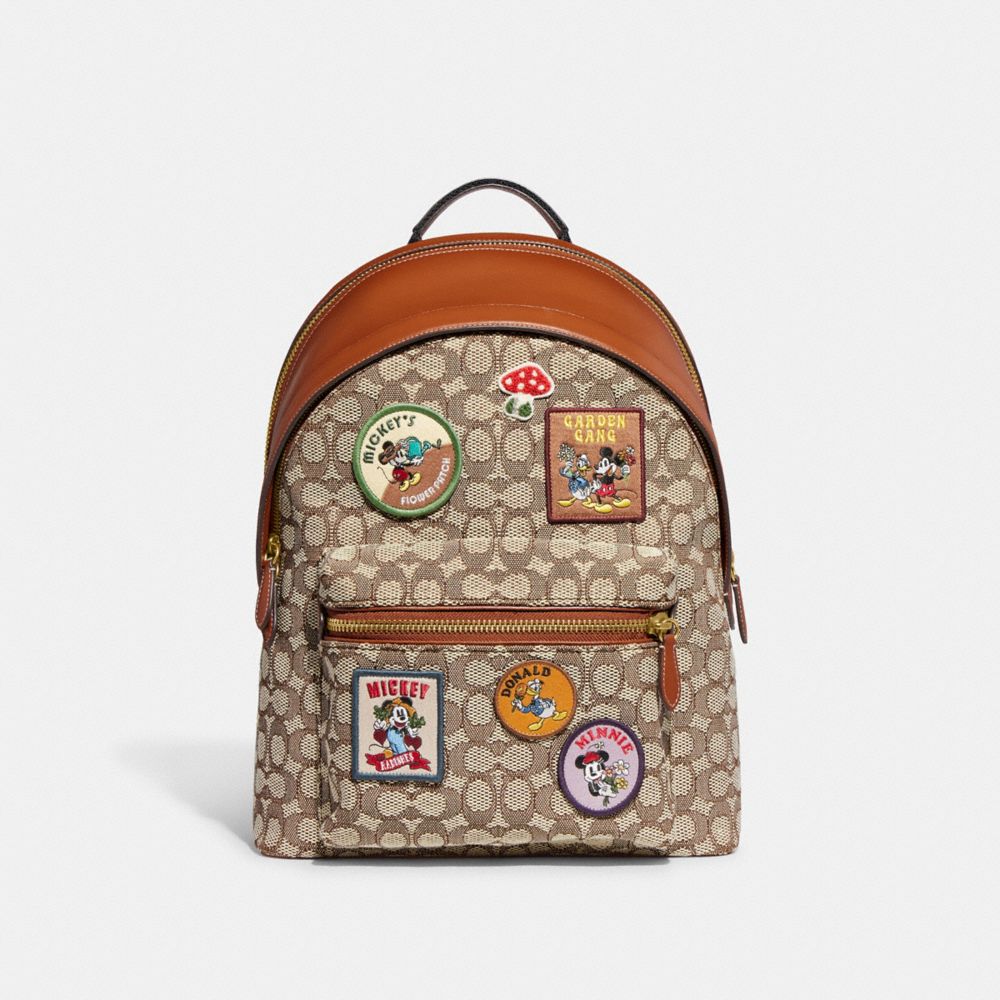 DISNEY X COACH】コート バックパック・シグネチャー キャンバス