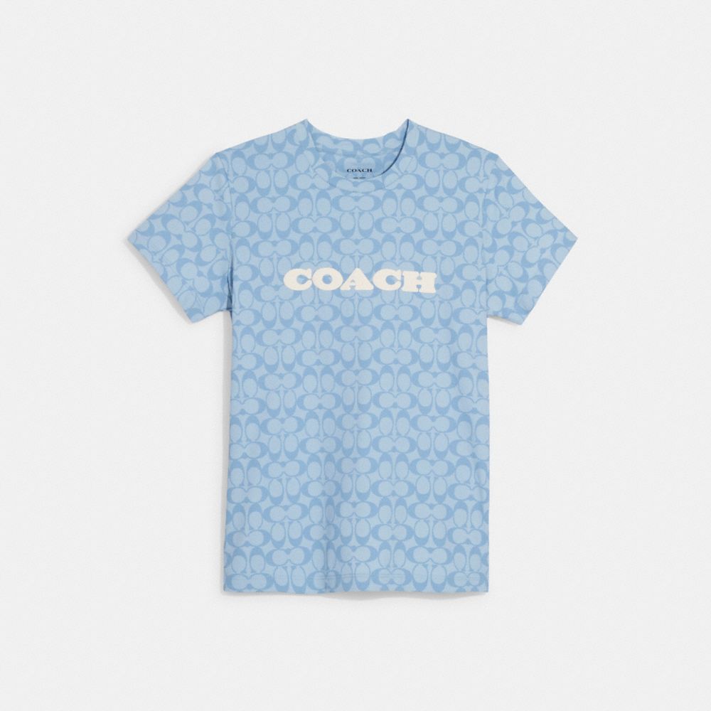 COACH® | Signature Chambray T Shirt In Organic Cotton