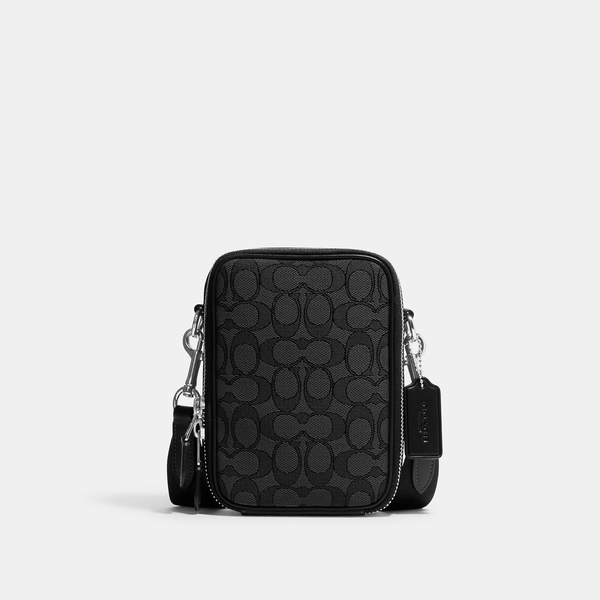 Coach Outlet Stanton Crossbody In Signature Jacquard In Black