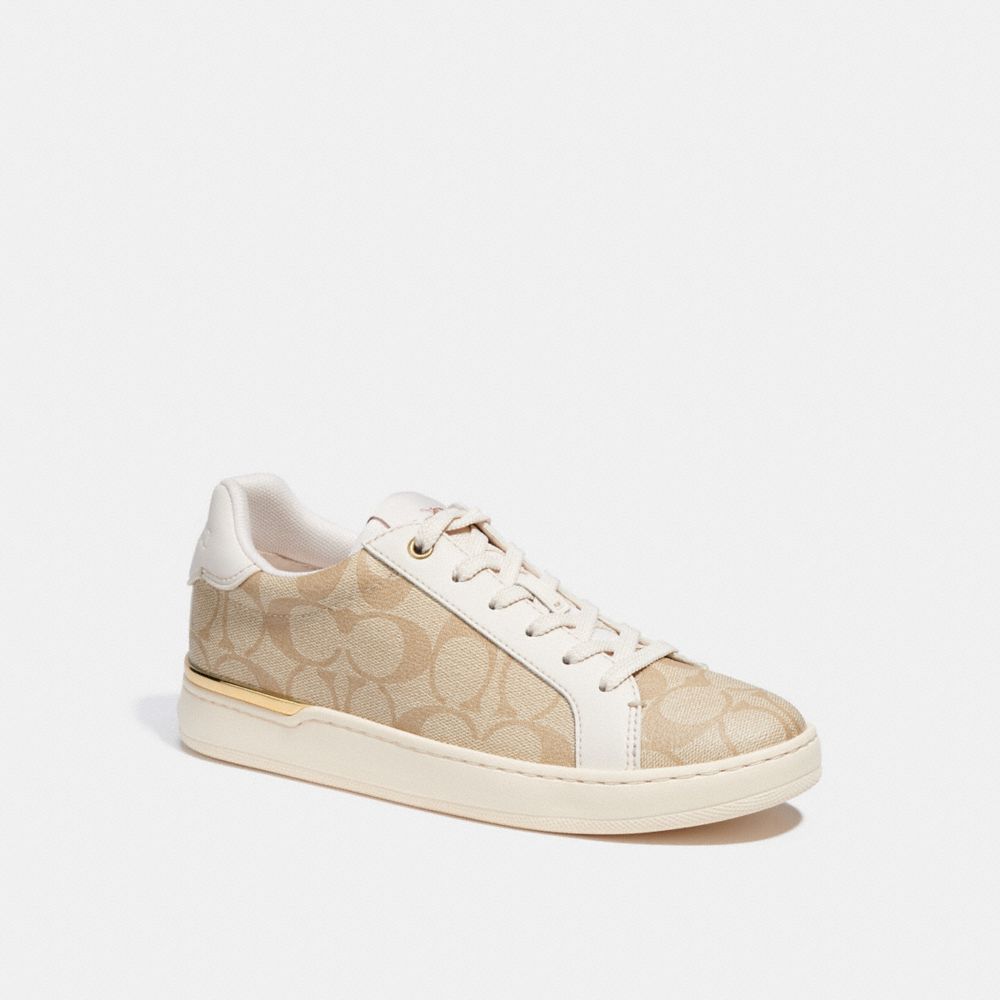 COACH® | Clip Low Top Sneaker In Signature Canvas