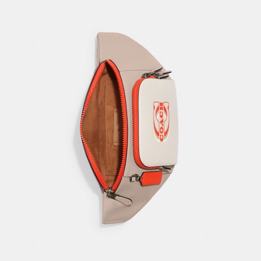 Track Belt Bag In Colorblock With Coach Stamp