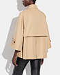 COACH®,TRENCHY SWING COAT,Cotton/Polyester,Light Khaki,Scale View