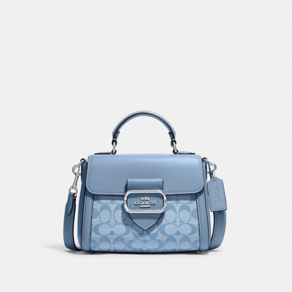 COACH® | Morgan Top Handle Satchel In Signature Chambray