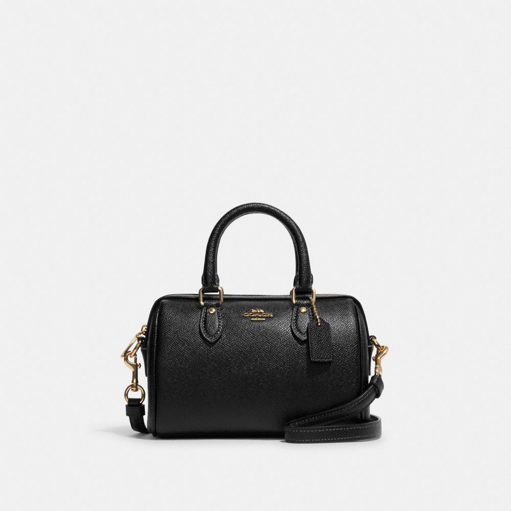 coach mini rowan black