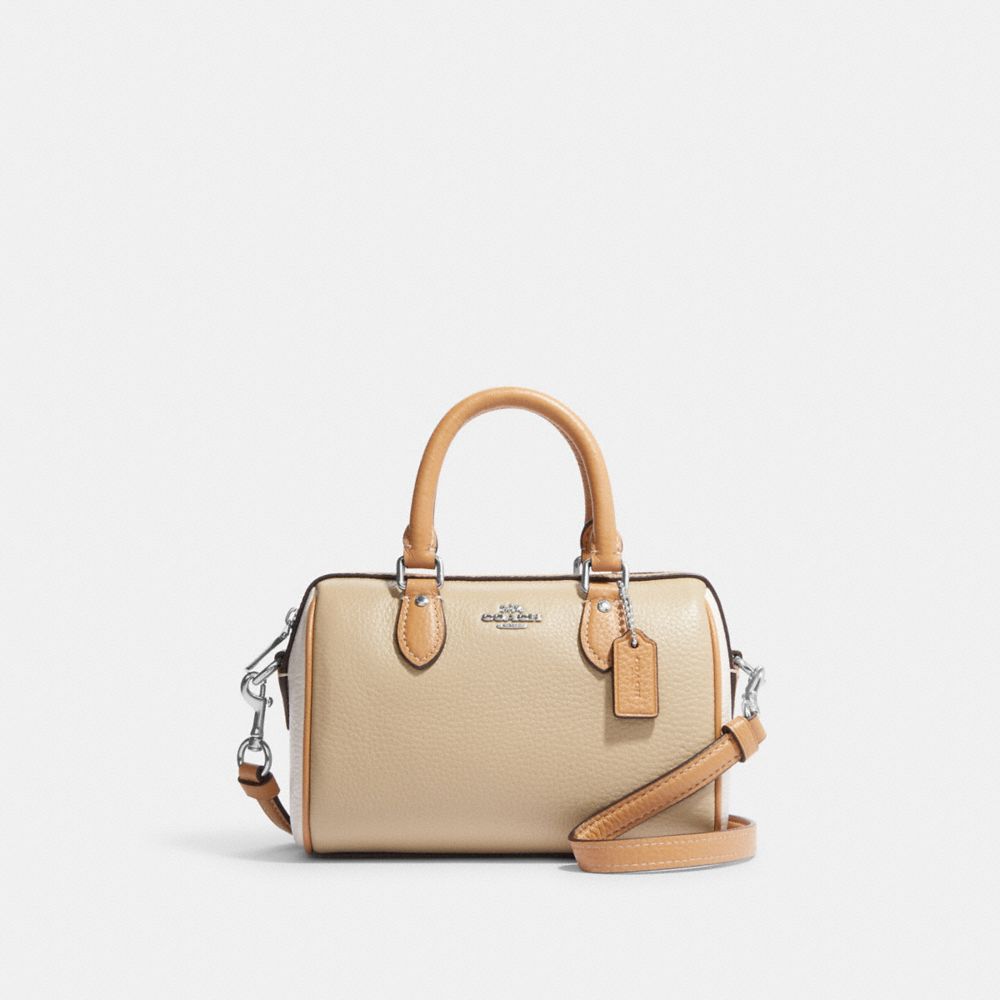 COACH 32683 MADISON COLORBLOCK SAFFIANO LEATHER MINI NORTH/SOUTH