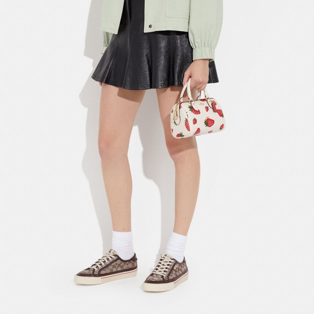 COACH®  Mini Rowan Crossbody With Wild Strawberry Print