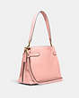 COACH®,HANNA SHOULDER BAG,Leather,Gold/Shell Pink,Angle View