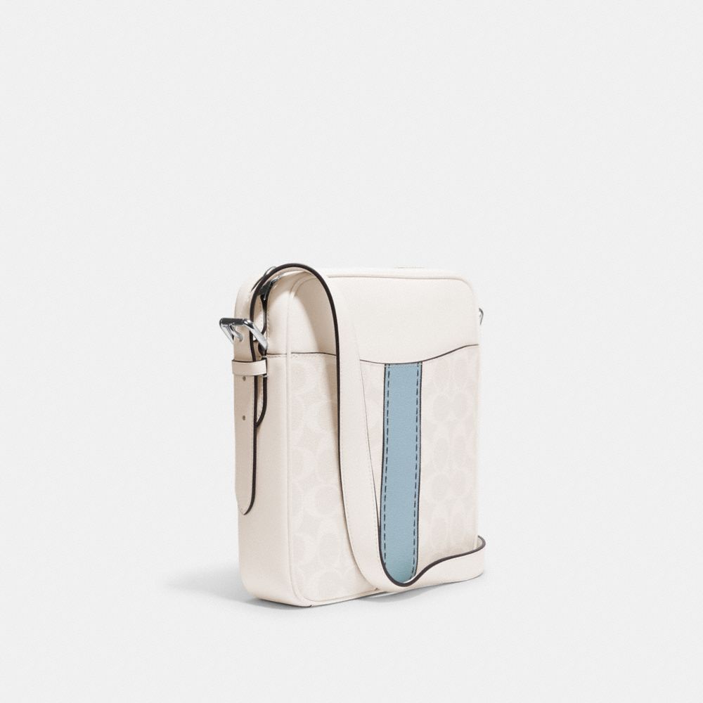 Hudson Crossbody 21 In Signature Canvas With Trompe L'oeil Print