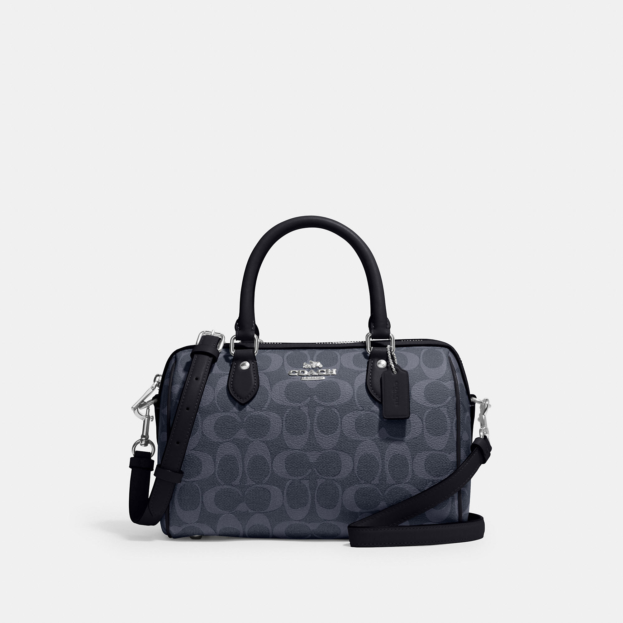 Coach Outlet Rowan Satchel In Signature Canvas In Blue