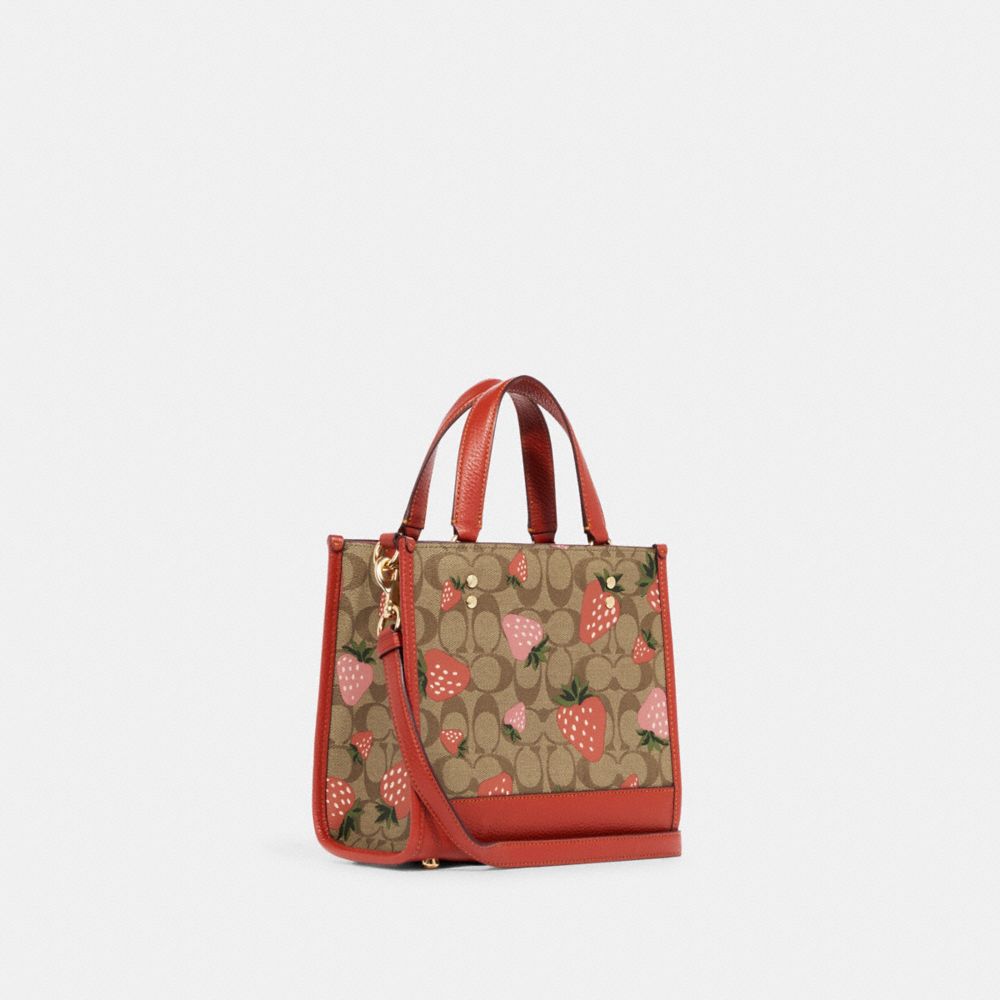 COACH® | Dempsey Tote 22 In Signature Canvas With Wild 