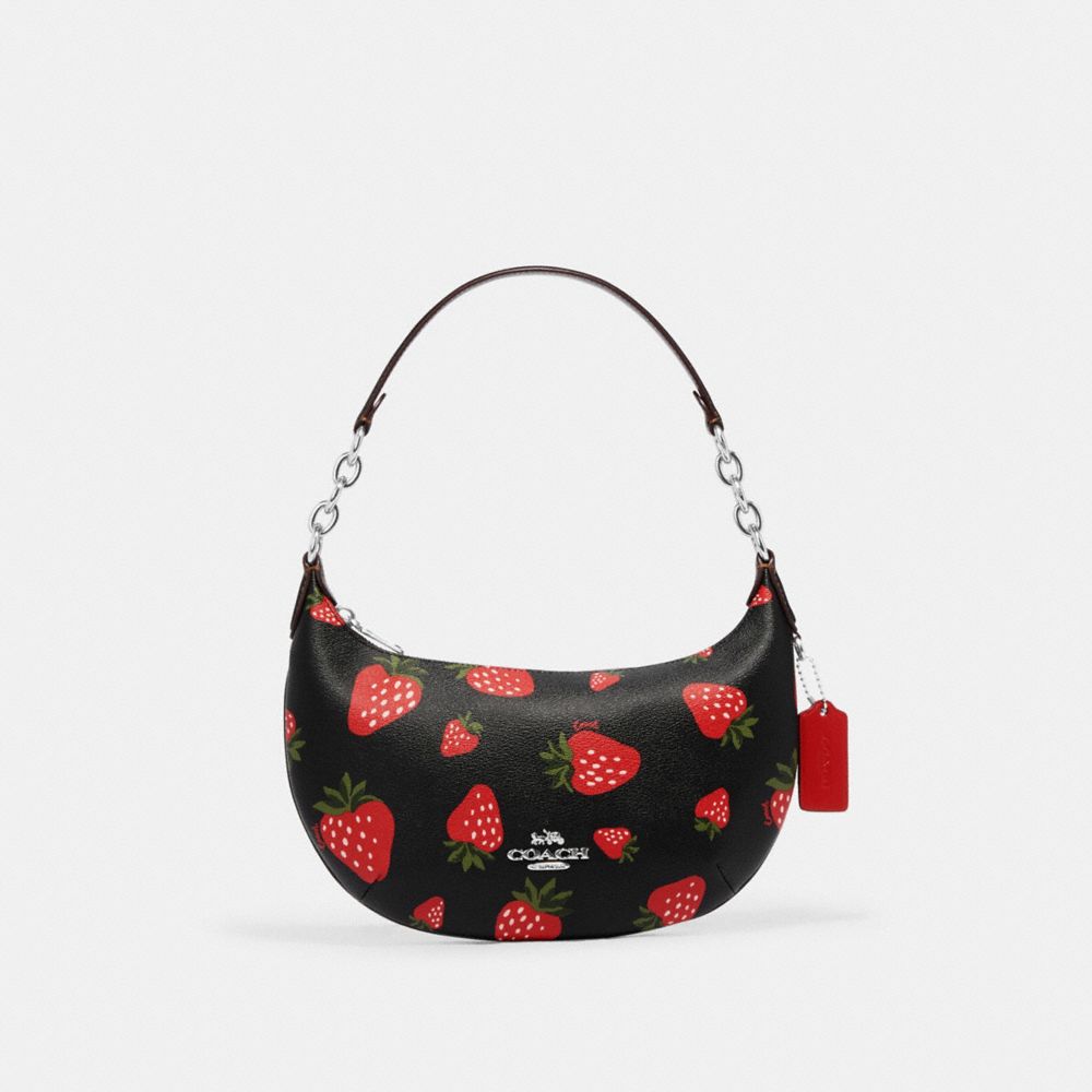 Payton Hobo With Wild Strawberry Print