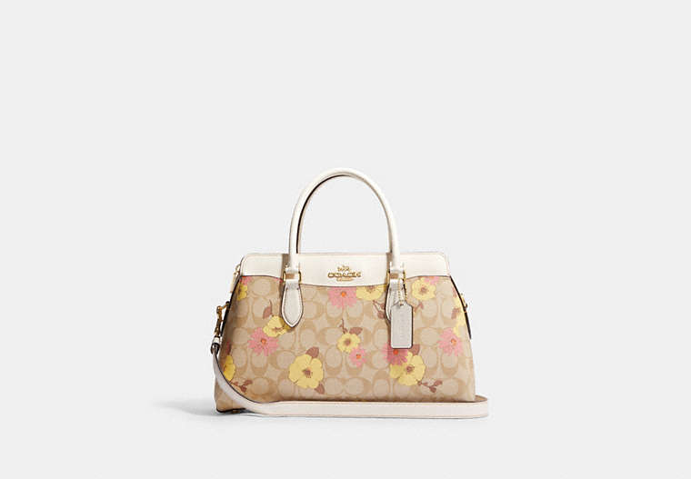 Darcie Carryall In Signature Canvas With Floral Cluster Print