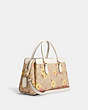 COACH®,DARCIE CARRYALL IN SIGNATURE CANVAS WITH FLORAL CLUSTER PRINT,Gold/Light Khaki Multi,Angle View