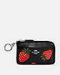 Multifunction Card Case With Wild Strawberry Print