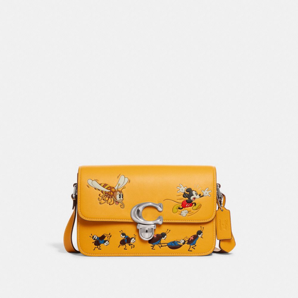 新作 【DISNEY X COACH】ストゥディオ ショルダー バッグ ミッキー-