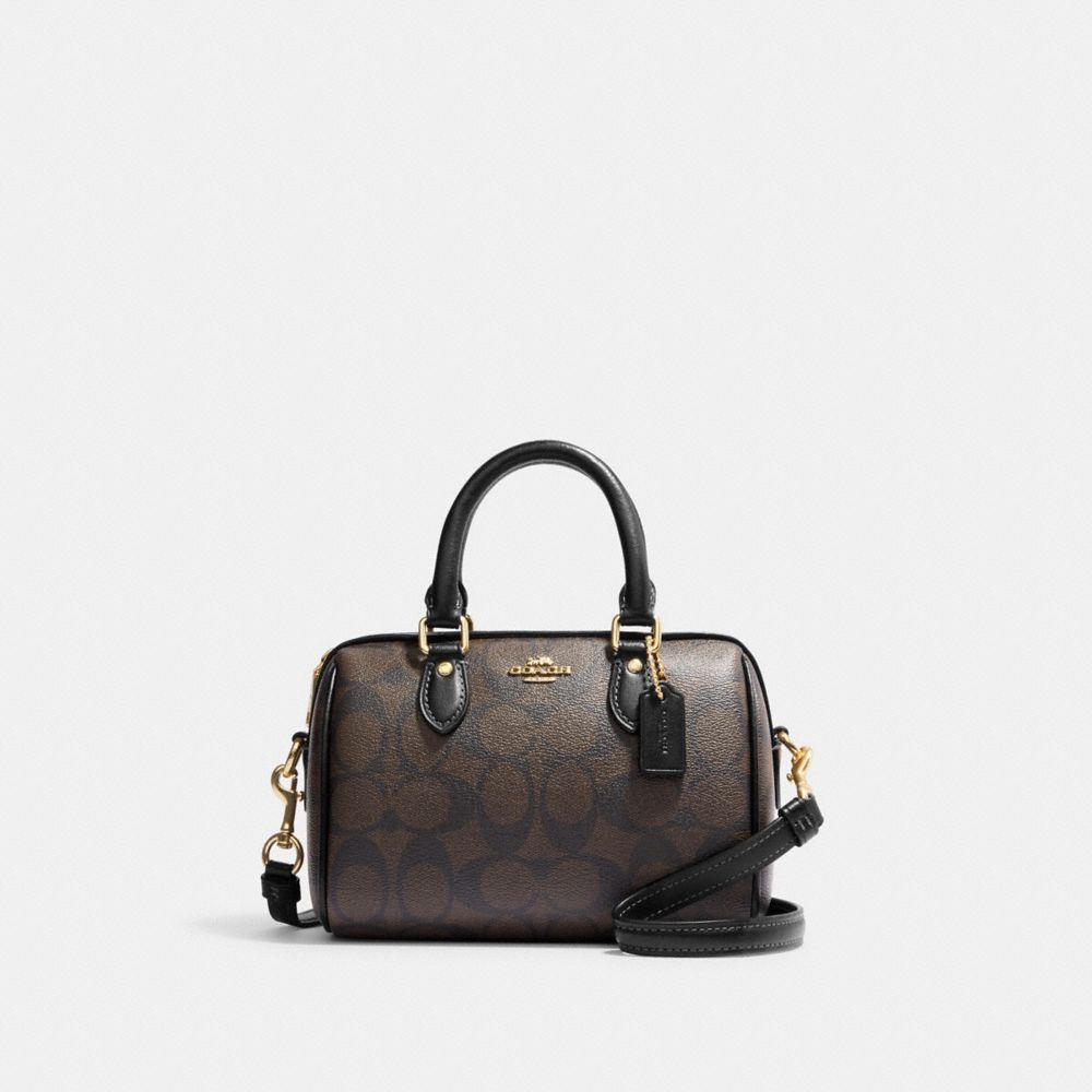 Coach Mini Rowan Satchel In Blocked Signature Canvas CH160 – Luxe Paradise