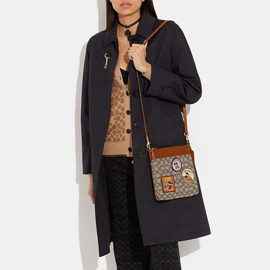 Disney X Coach Kitt Messenger Crossbody In Signature Textile Jacquard With  Patches | COACH®