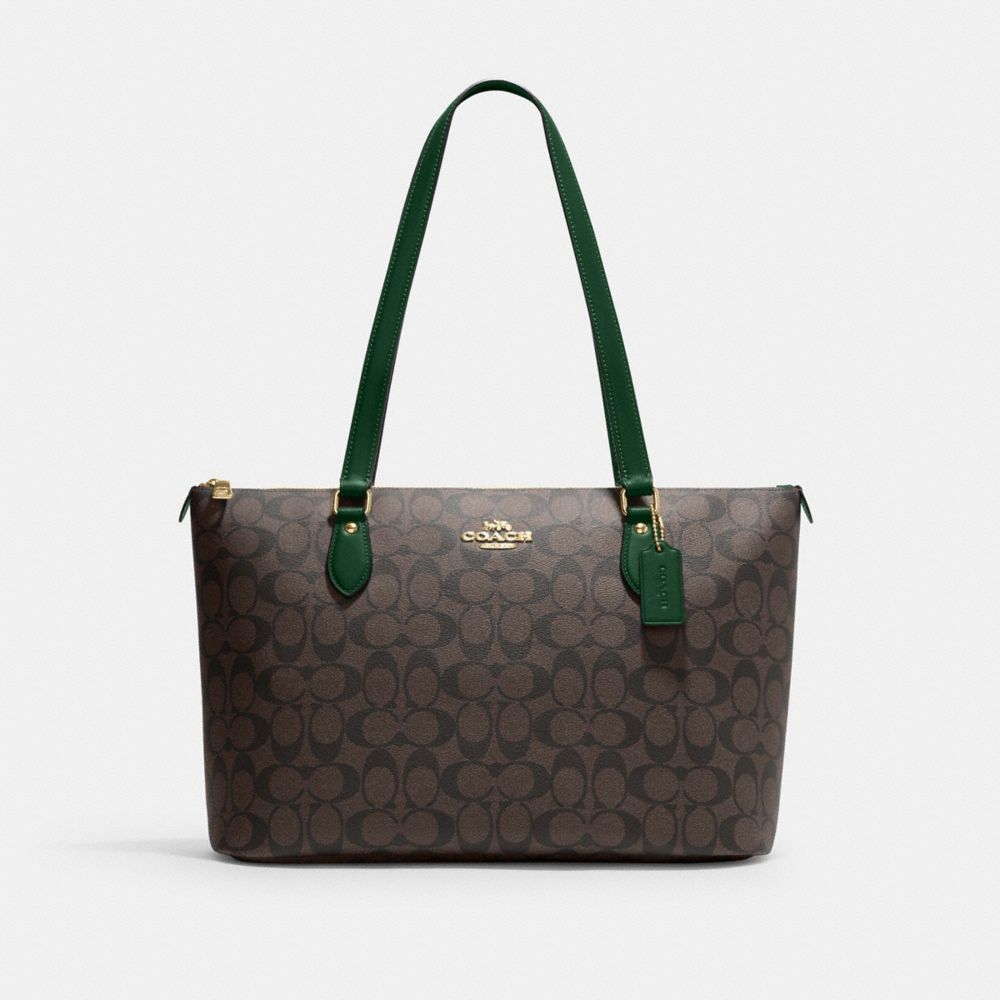 Party-To-Go Tote - Green/Tan