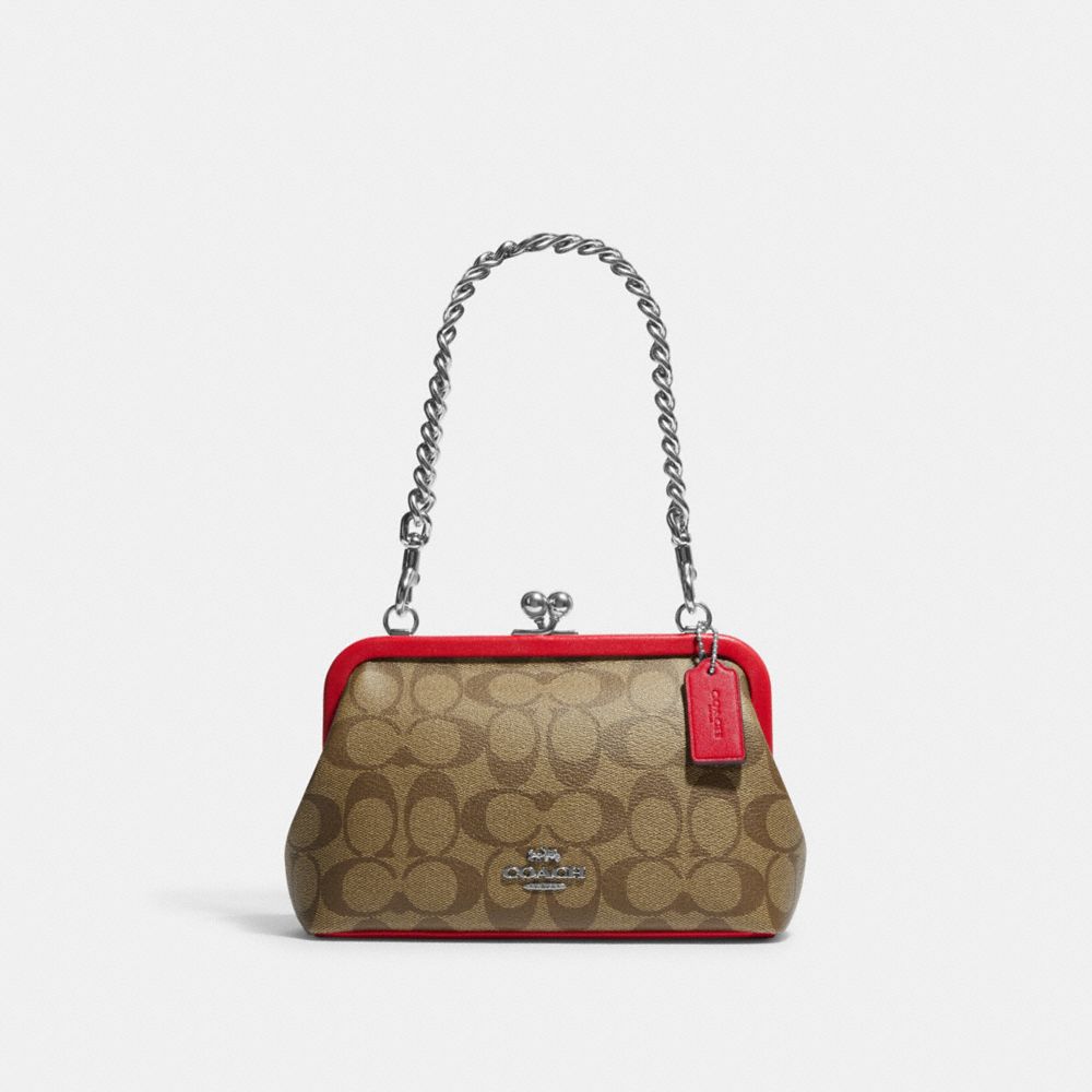 COACH® Nora Kisslock Crossbody In Signature Canvas