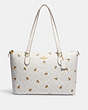 Gallery Tote In Signature Canvas With Bee Print