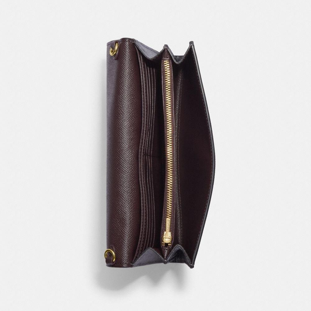 COACH®,Envelope Clutch Crossbody,,Inside View,Top View