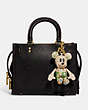 Disney X Coach Mickey Mouse Bag Charm With Floral Print