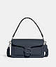 COACH®,TABBY SHOULDER BAG 26,Polished Pebble Leather,Medium,Silver/Denim,Front View