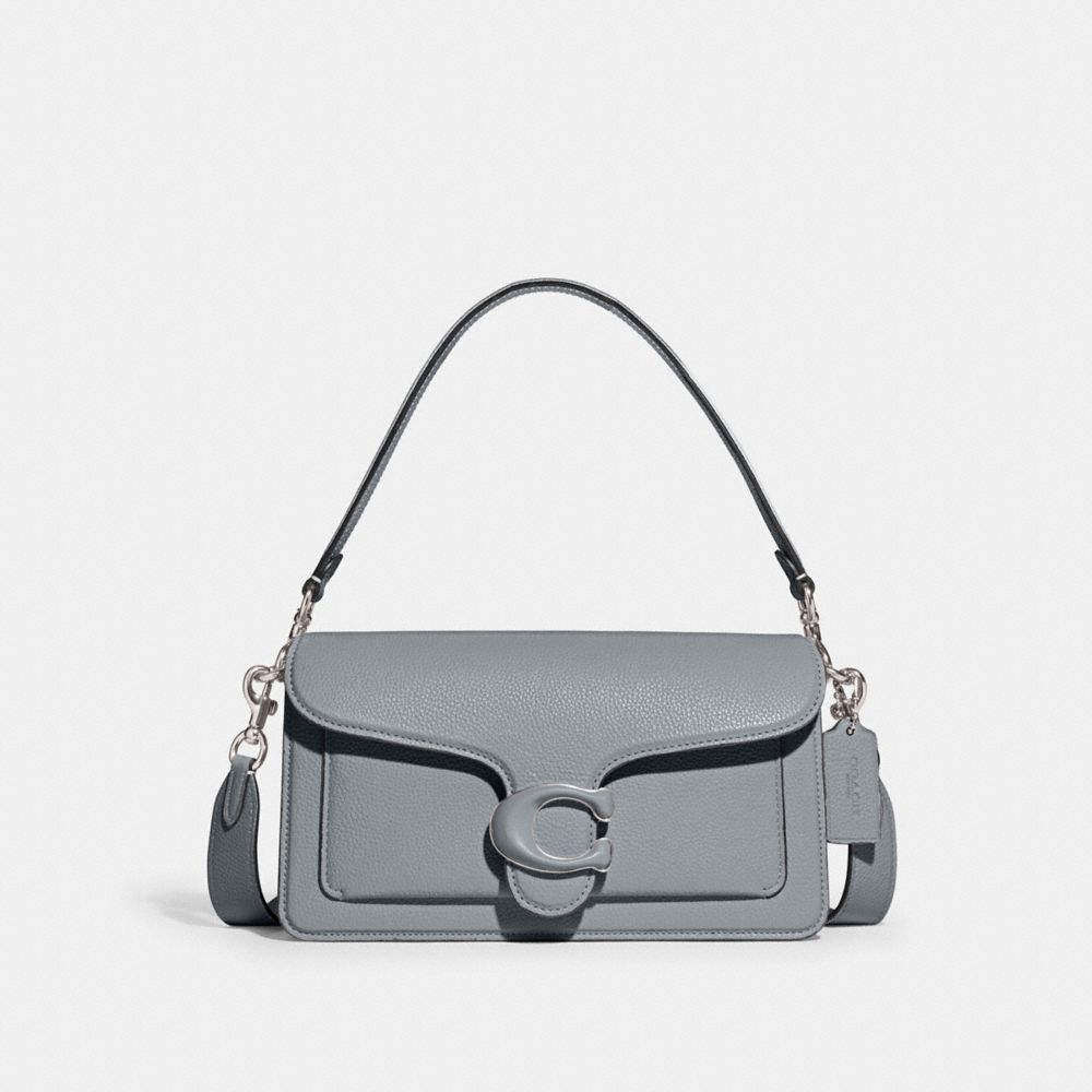 Coach Tabby Shoulder Bag 26 In Silver/grey Blue