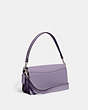 COACH®,TABBY SHOULDER BAG 26,Polished Pebble Leather,Medium,Silver/Light Violet,Angle View