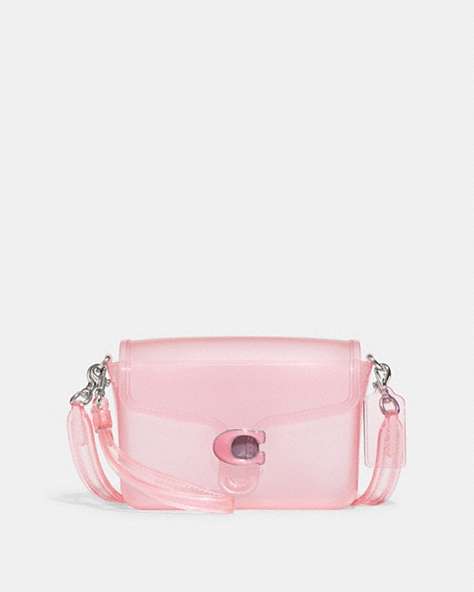 COACH®,JELLY TABBY,Jelly,Small,Silver/Flower Pink,Front View