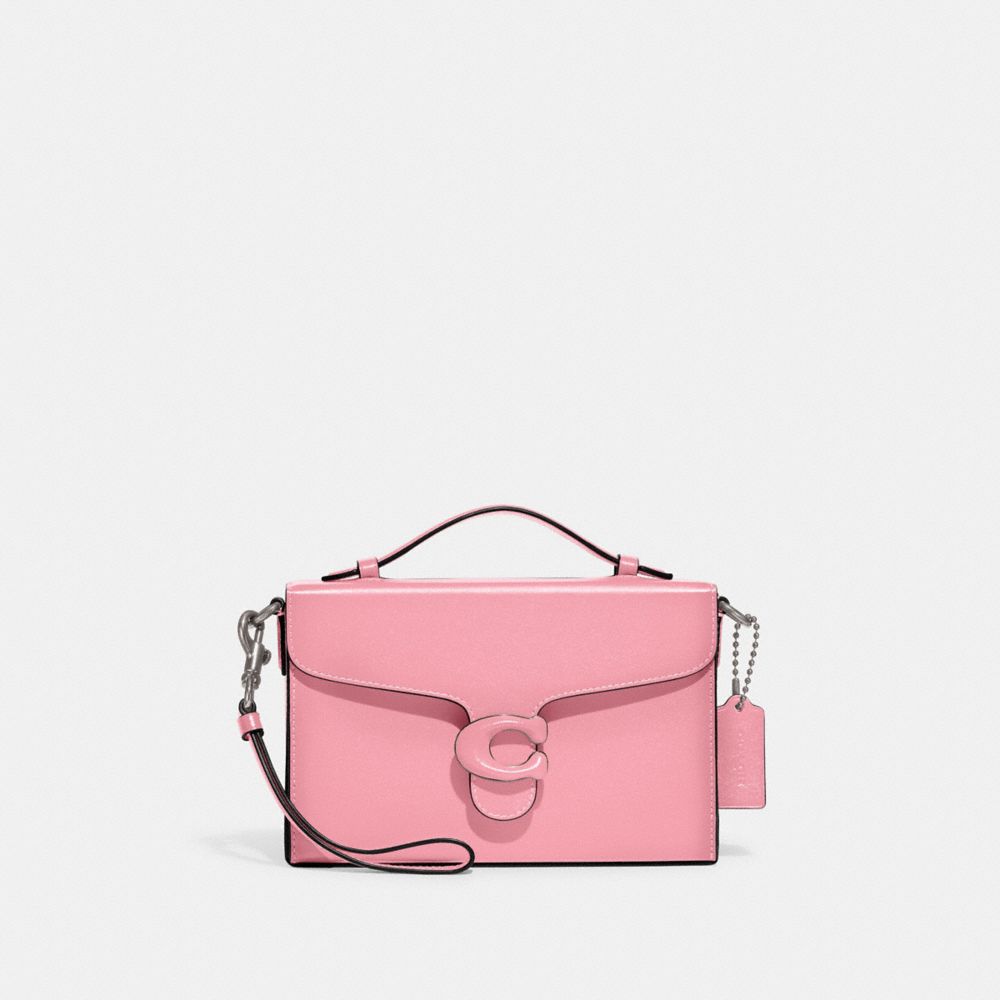 Coach Tabby Box Bag In Silver/flower Pink