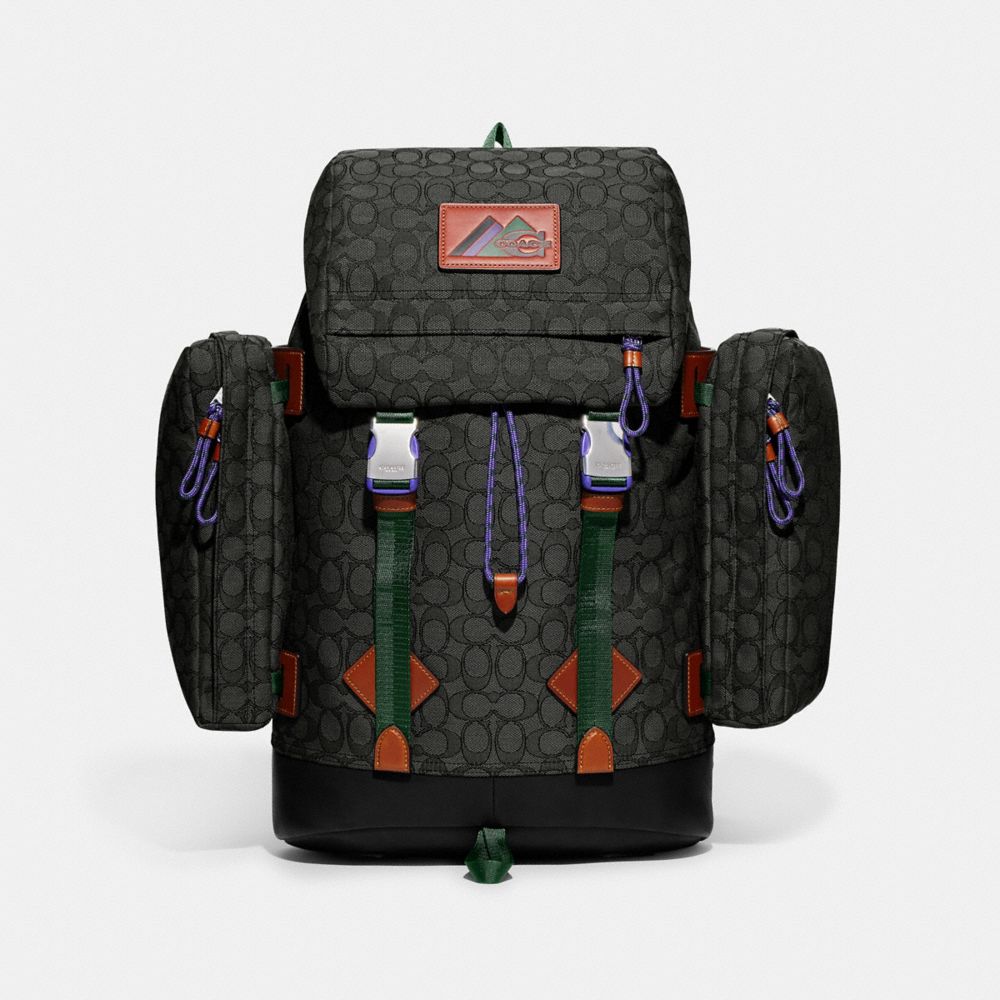Coach Utility Backpack In Signature Jacquard In Charcoal | ModeSens