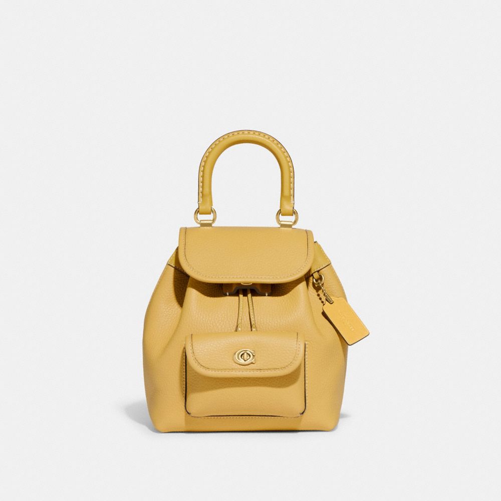 Coach Riya Backpack 21 In Yellow