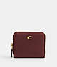 COACH®,BILLFOLD WALLET,Refined Calf Leather,Brass/Wine,Front View