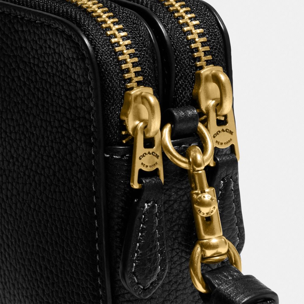 Coach Kira Crossbody In Brass/black