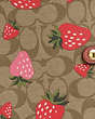 Notebook In Signature Canvas With Wild Strawberry Print