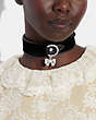 Bow Charm Velvet Choker Necklace
