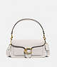 COACH®,TABBY SHOULDER BAG 26,Polished Pebble Leather,Small,Brass/Chalk,Front View