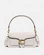 COACH®,TABBY SHOULDER BAG 26,Polished Pebble Leather,Medium,Brass/Chalk,Front View