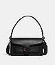 COACH®,TABBY SHOULDER BAG 26,Polished Pebble Leather,Small,Pewter/Black,Front View