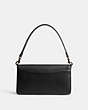 COACH®,TABBY SHOULDER BAG 26,Polished Pebble Leather,Medium,Pewter/Black,Back View