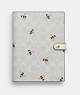 Notebook In Signature Canvas With Bee Print
